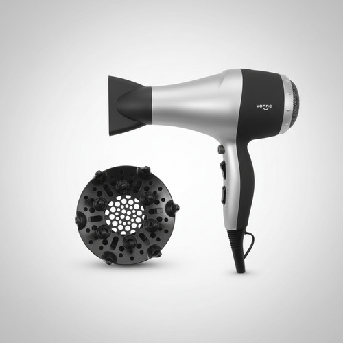Secador De Pelo Vonne Gris 2000 W 2 Velocidades Gris