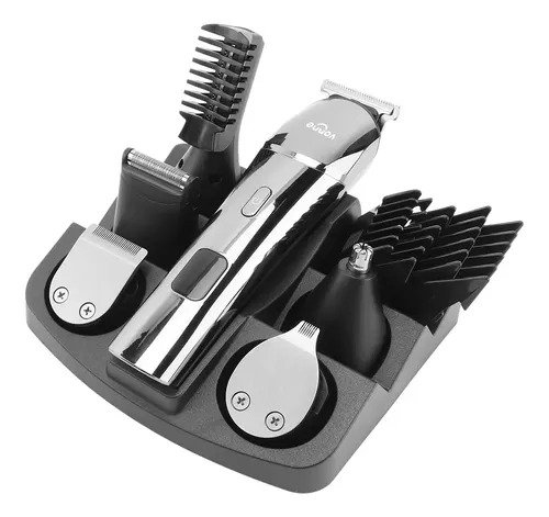 Maquina Afeitadora Cortadora De Pelo Trimmer Barba Grooming Gris