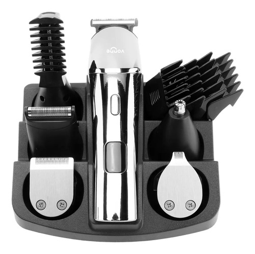 Maquina Afeitadora Cortadora De Pelo Trimmer Barba Grooming Gris