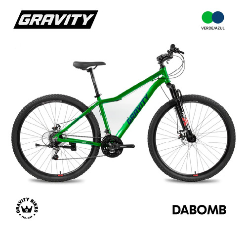 Bicicleta Mountain Bike Gravity Dabomb Rodado 29/21 Cambios Verde M