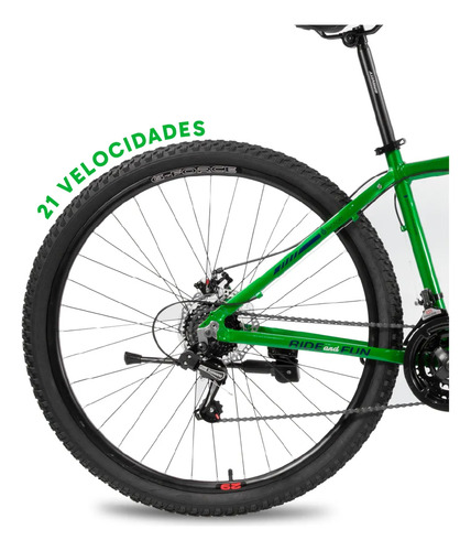 Bicicleta Mountain Bike Gravity Dabomb Rodado 29/21 Cambios Verde M