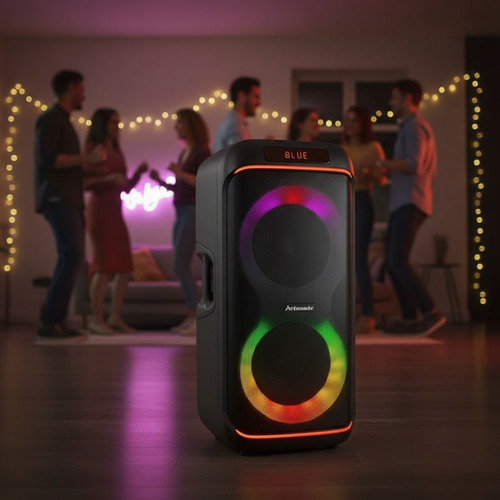 Torre Parlante Inalambrico Bluetooth Ambassador Negro