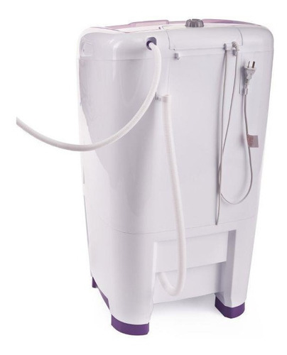 Lavarropa Columbia Lsc10000 10 Kg 7 Prog C/sup S/bomba Desag Blanco/lila