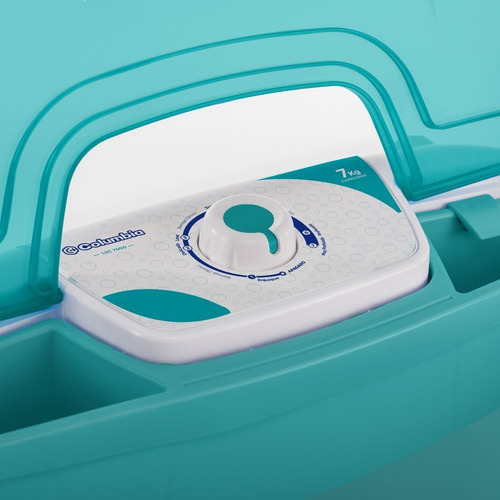 Lavarropas Semiautomático Columbia 7kg Lsc7000 Color Blanco/celeste