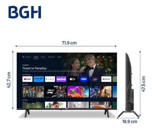 Smart Tv Led Hd 32 Bgh Android B3225s5a