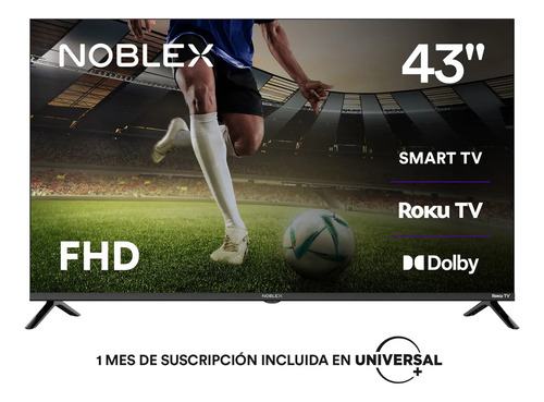 Televisor Smarttv Noblex Roku 43 Pulgadas Led Full Hd Fhd