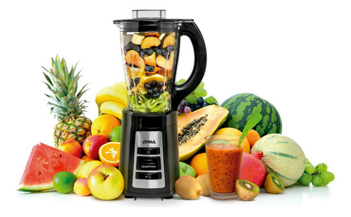 Licuadora De Vaso Atma Smartmix 550w 1 Velocidad Y Pulsador Negro