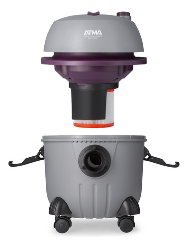 Aspiradora De Tacho Atma Multifuncional Para Polvo Y Líquidos 15l Color Gris