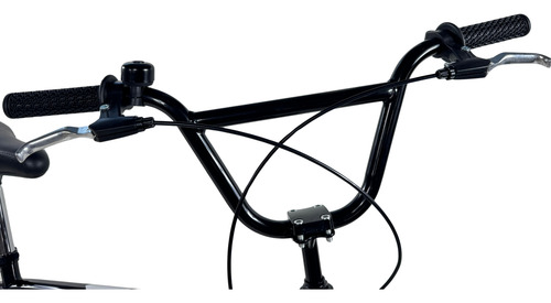 Bicicleta Bmx Rodado 20 Avelino Kids Negra Negro 20  