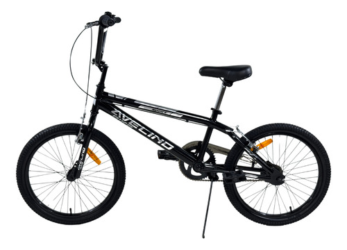 Bicicleta Bmx Rodado 20 Avelino Kids Negra Negro 20  