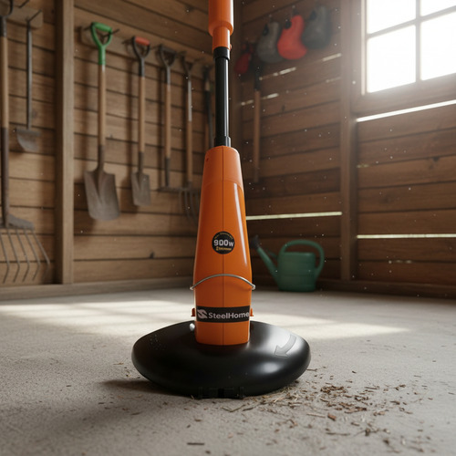 Bordeadora Electrica Steel Home 900w 2 Rulemanes Plegable Amarillo