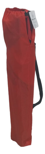 Sillon Plegable Con Apoyavasos Y Bolsillo Rojo Steehome Rojo