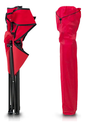 Sillon Plegable Director Con Apoyavaso Rojo Steelhome Rojo