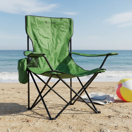 Sillon Director Camping Playa Plegable Posavasos Verde