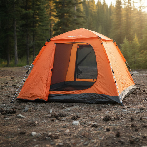 Carpa Talampaya Automática Para 4 Personas Autoarmable Naranja