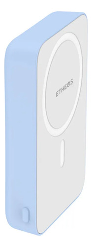 Cargador Portatil Magnetico Powerbank Etheos 10000mah Blanco
