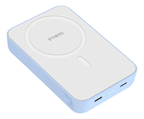 Cargador Portatil Magnetico Powerbank Etheos 10000mah Blanco