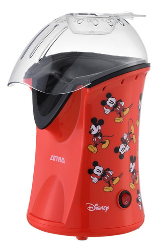 Pochoclera Atma Mickey Mouse 1200w Aire Caliente 220v Rojo