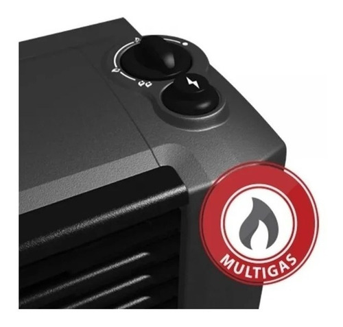 Calefactor Multigas Coppens 2500 Tb Peltre Acero 2907w 19-25m² Gris Gris Oscuro