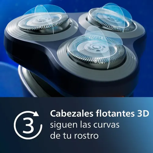 Afeitadora Eléctrica Philips Serie 1000 S1881/00 - Inalámbrica - Para Afeitado En Seco Y Humedo - Cuchillas Autoafilables Azul Oscuro