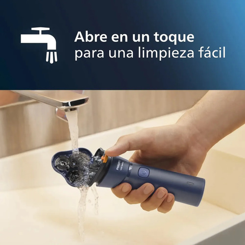 Afeitadora Eléctrica Philips Serie 1000 S1881/00 - Inalámbrica - Para Afeitado En Seco Y Humedo - Cuchillas Autoafilables Azul Oscuro