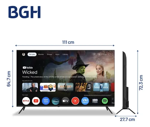 Tv Bgh 50'' 4k Google Tv B5026us6g