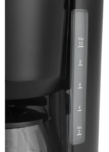 Cafetera Eléctrica Negra Midea 1,25l Color Negro