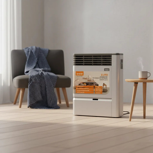 Calefactor Emege 5000 Sin Salida 3150 Multigas Linea Euro Gris