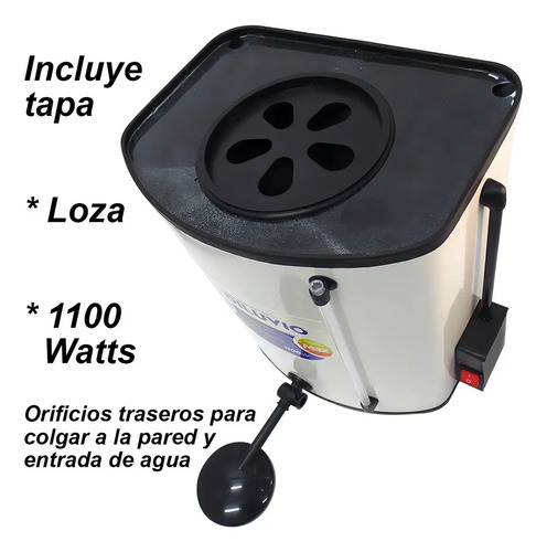 Ducha Eléctrica Calefon 20lt Diluvio Blanco Loza D20 Max