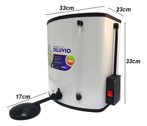 Ducha Eléctrica Calefon 20lt Diluvio Blanco Loza D20 Max