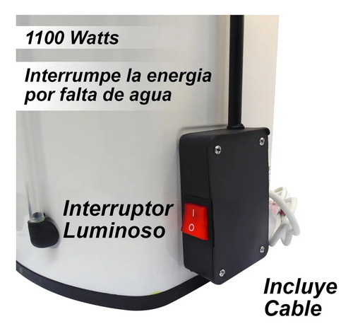 Ducha Eléctrica Calefon 20lt Diluvio Blanco Loza D20 Max