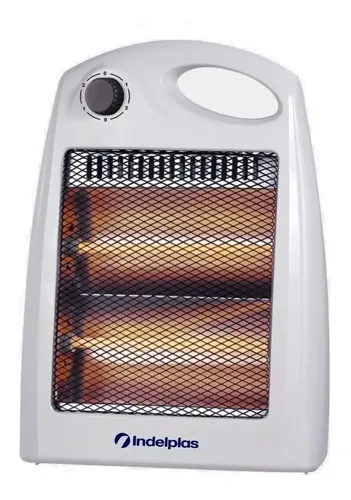 Calefactor Cuarzo Indelplas Ie-01 Eléctrico 800w Compacto Blanco