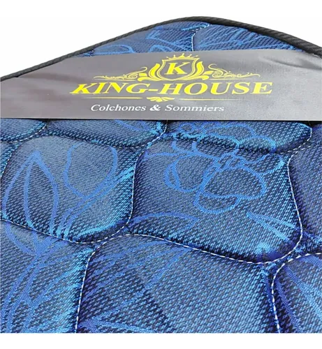 Colchón King House Tennessee Light Blue 140x190x23 Cm Firme