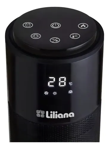 Liliana Calefactor Tch50 Towerflame Eléctrico Negro