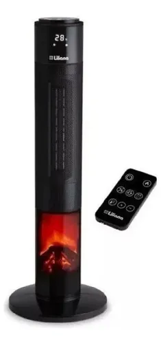 Liliana Calefactor Tch50 Towerflame Eléctrico Negro