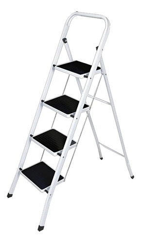 Escalera Onebox Ob-e4 Plegable 4 Escalones Color Blanco