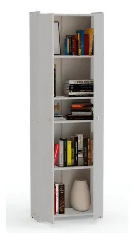 Biblioteca Muebles Orlandi Minimalista Melamina Puertas 4 Estantes 190cm Venecia