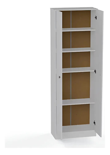 Despensero Organizador Cocina Multiuso 2 Puertas 4 Estantes Color Jacaranda