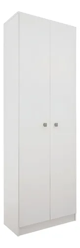 Despensero 1.83x0.61 Eco Melamina 2 Puertas 5 Estantes Muebles Orlandi Color Blanco