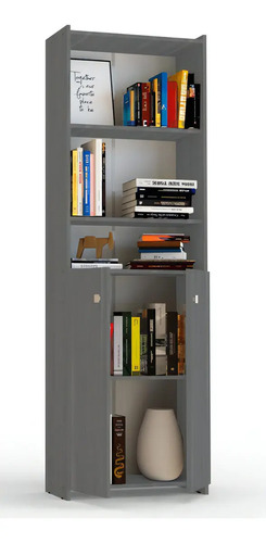 Biblioteca Puertas Bajas Wengue 61 Cm X 190 Cm Orlandi 1423 Color Venecia