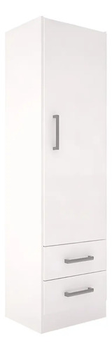 Multifunción Despensero Organizador 1.61 X 0.45 Melamina Orlandi 1 Puerta 2 Cajones Color Blanco