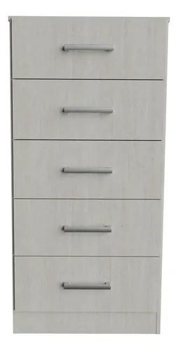 Chifonier Muebles Orlandi Melamina 5 Cajones Color Venecia 59x121.5x45cm