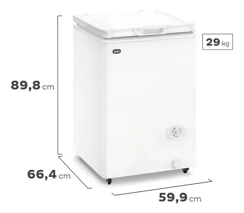 Freezer Horizontal Gafa Blanco Inverter 117lts Fghi100b-s