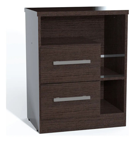 Mesa De Luz 113 Premium Wengue Color Marrón Orlandi Brillante