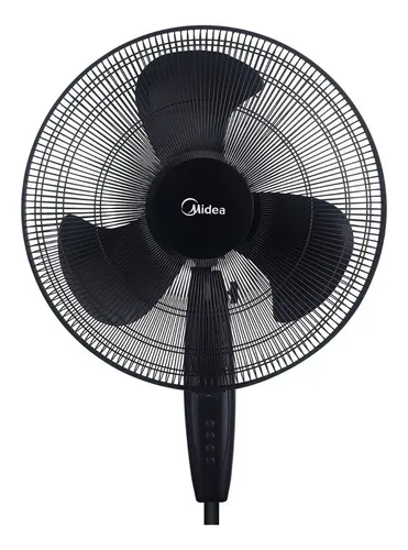 Ventilador Pie 18 Midea Sf-18b1ae1 75w 3vel. Negro/rej. Met. 45 Cm