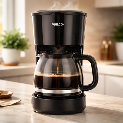 Cafetera De Filtro Philco Caph9416bp De 1,5 Litros Y 750w Color Negro