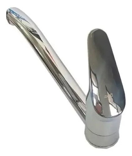 Griferia Gloa Gmc01 Monocomando Cocina Cromada C/flexible Plateado Cromado