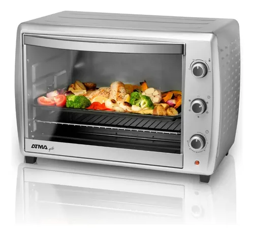 Horno Grill Eléctrico Atma Hg7022p 67l 2200w Plateado