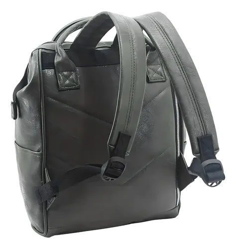 Mochila Boca De Pez Amayra Moderna Amplia Urbana Color Verde 2313 Liso