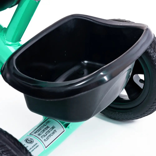 Triciclo Con Manija & Canasto Verde Sl 1701 - Bebesit